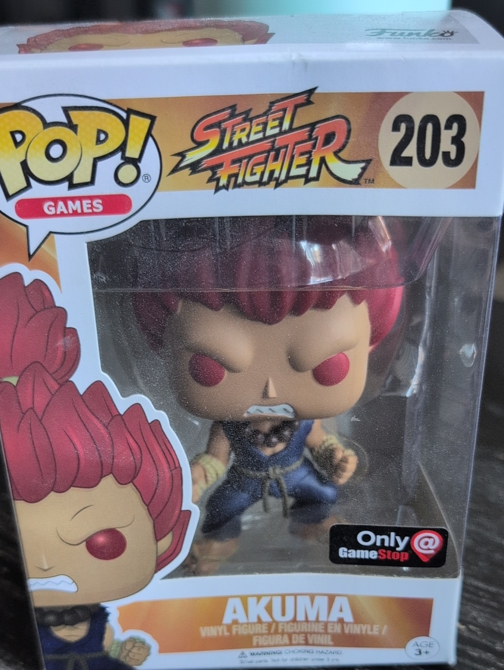 Funko Akuma Vinyl Figure - Red Hair, Blue Gi